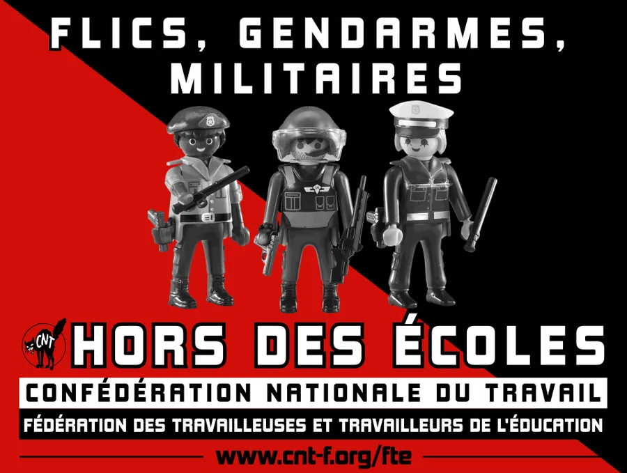 Pas de forces répressives dans nos campus ! CNT éducation 75