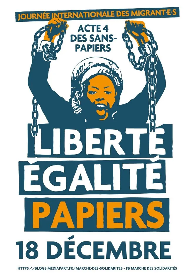 18 décembre : Liberté, Egalité, Papiers !
